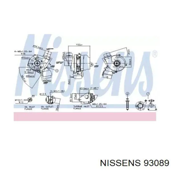 Turbocompresor 93089 Nissens