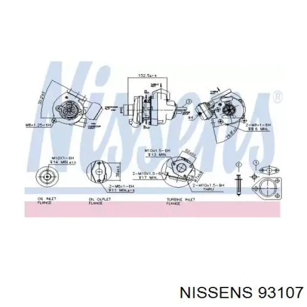 93107 Nissens турбина