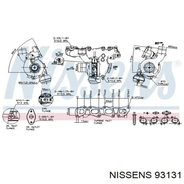 Turbocompresor 93131 Nissens