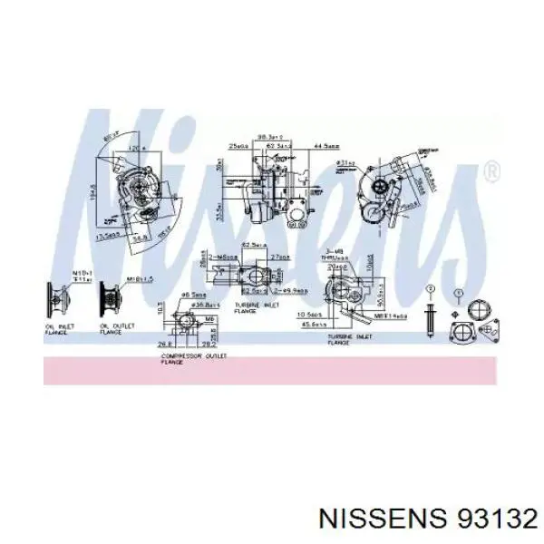 Turbocompresor 93132 Nissens