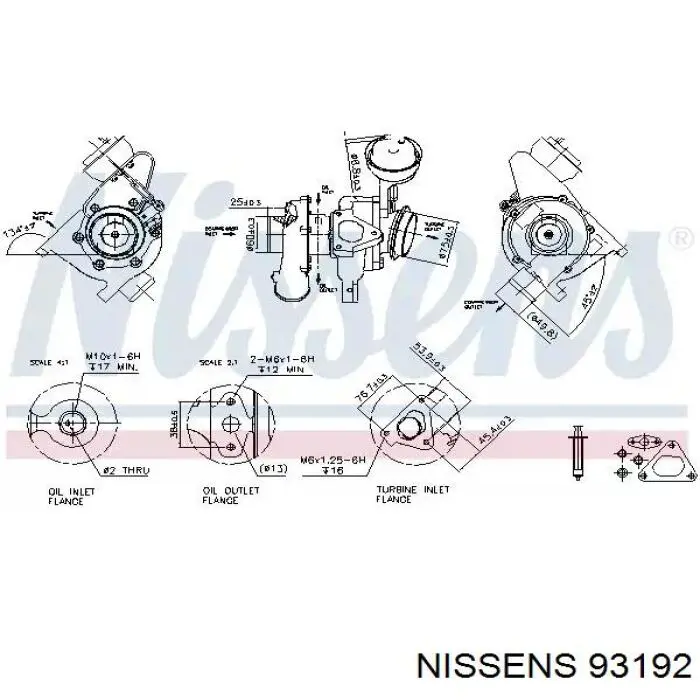 Turbocompresor 93192 Nissens