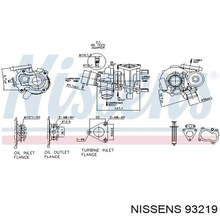 Турбонагнетатель Garrett 53039700015 цена, от 197.10 USD