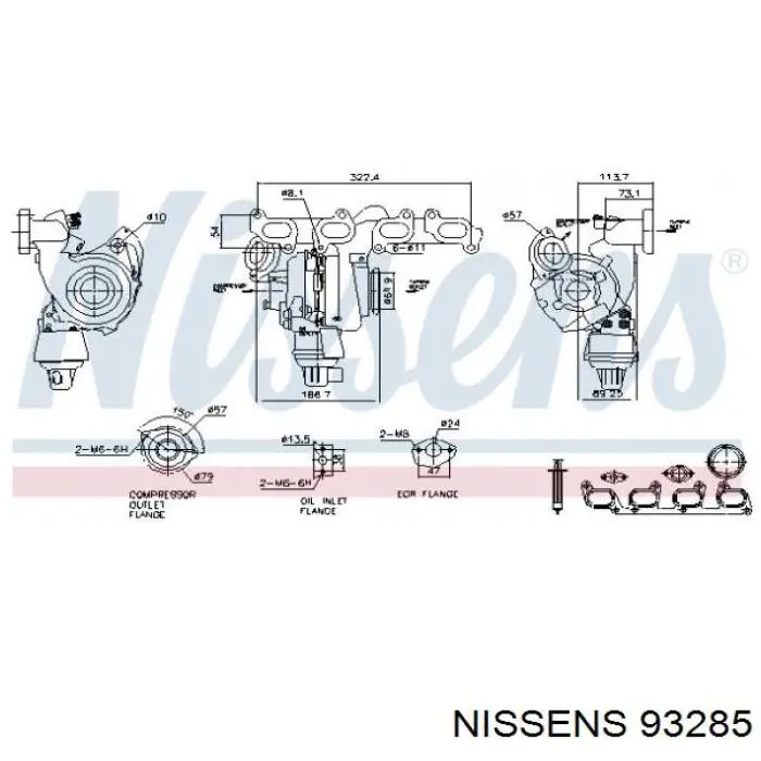 Турбонагнетатель MSG MSTUR0192 цена, от 243.60 USD