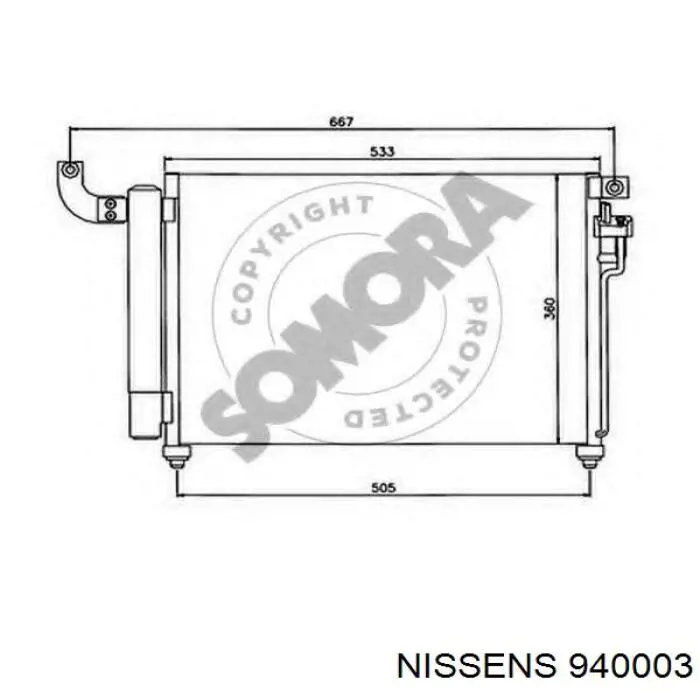 Купить S976061G300 Hyundai/Kia Радиатор системы охлаждения кондиционера