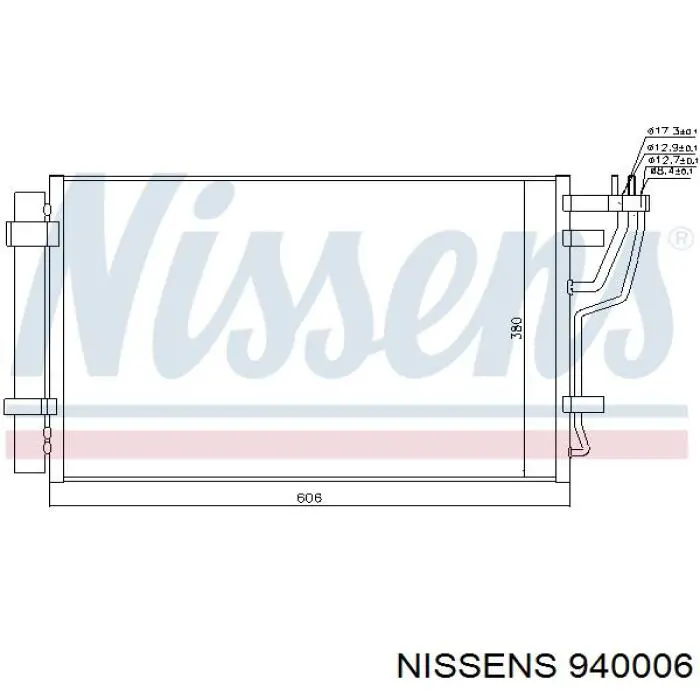 Купить 940006 Nissens Радиатор системы охлаждения кондиционера