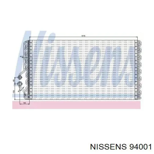 94001 Nissens радиатор кондиционера