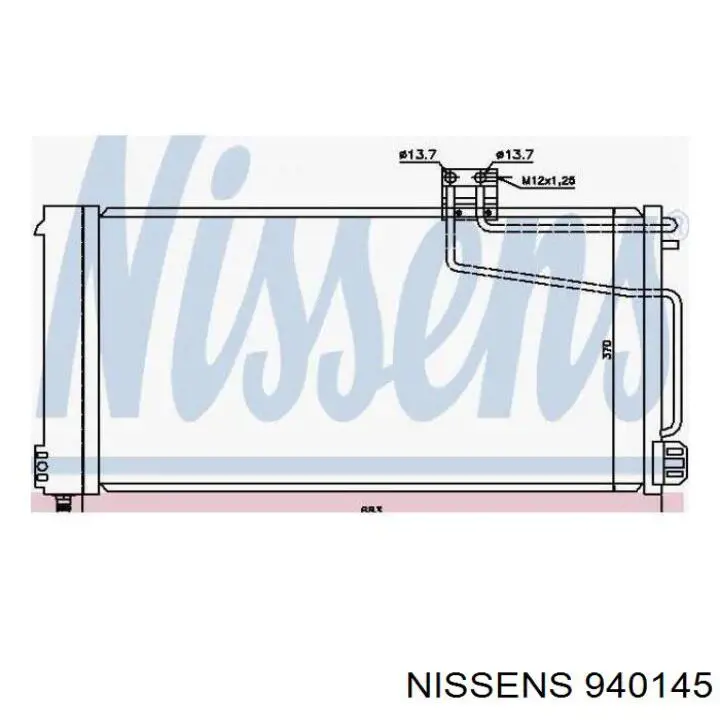 Конденсатор кондиционера Nissens 940145 цена, от 134.89 USD