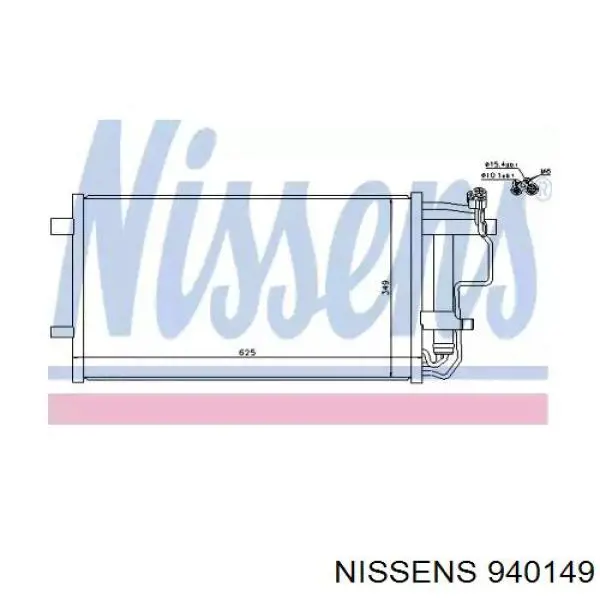 Конденсатор кондиционера Nissens 940149 цена, от 125.05 USD