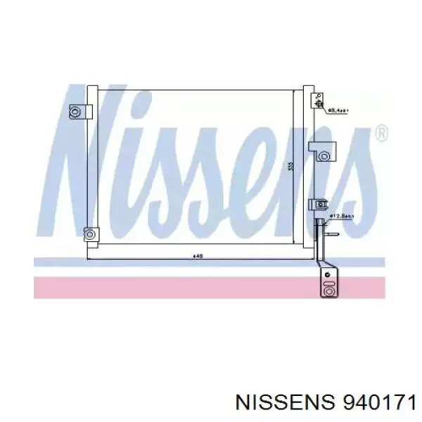 940171 Nissens радиатор кондиционера