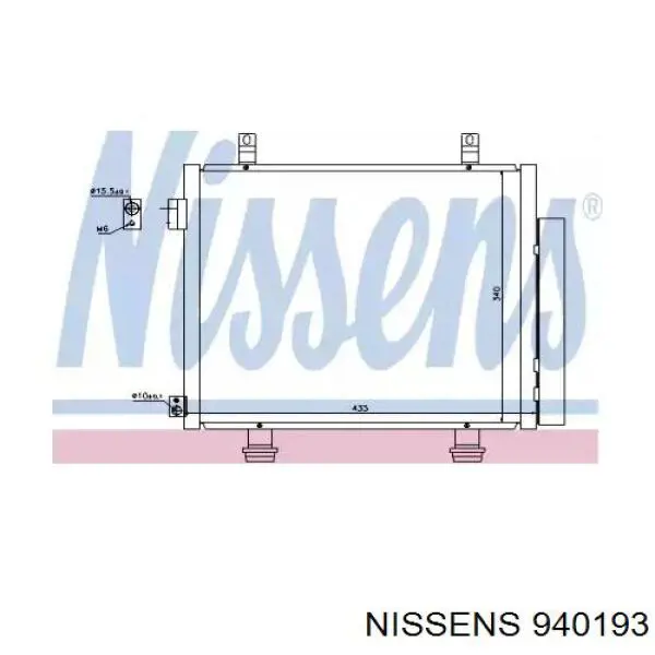 940193 Nissens радиатор кондиционера