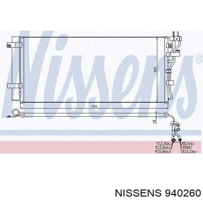 Радиатор охлаждения кондиционера Hyundai/Kia S976062G650