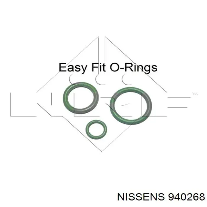 Радиатор кондиционера 940268 Nissens