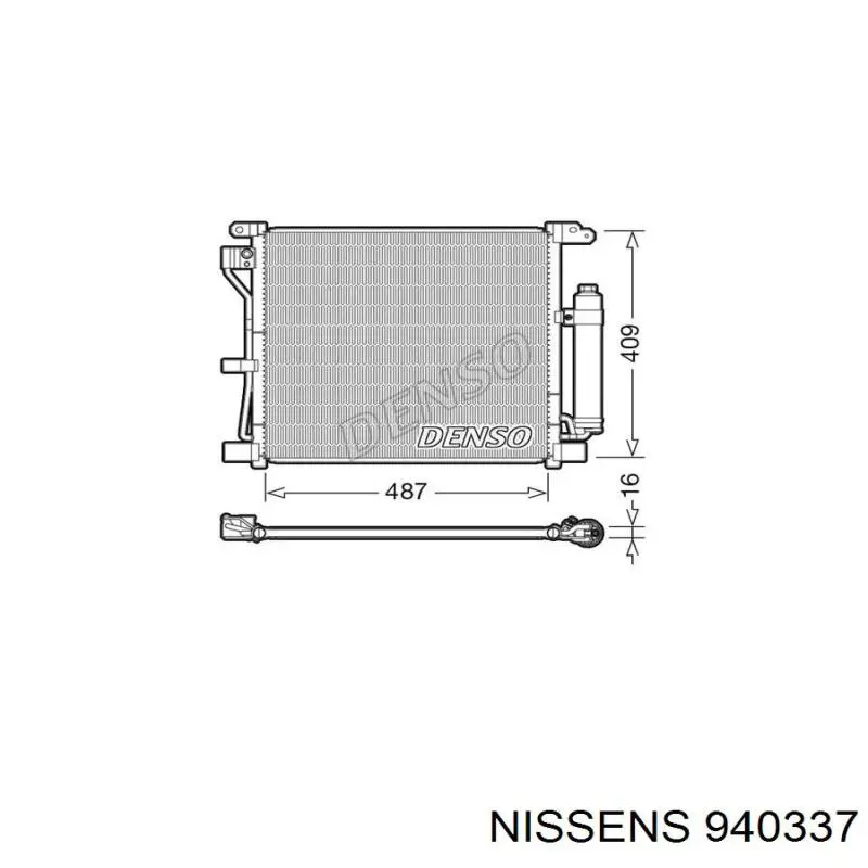 Радиатор охлаждения кондиционера NRF FP50K490NF