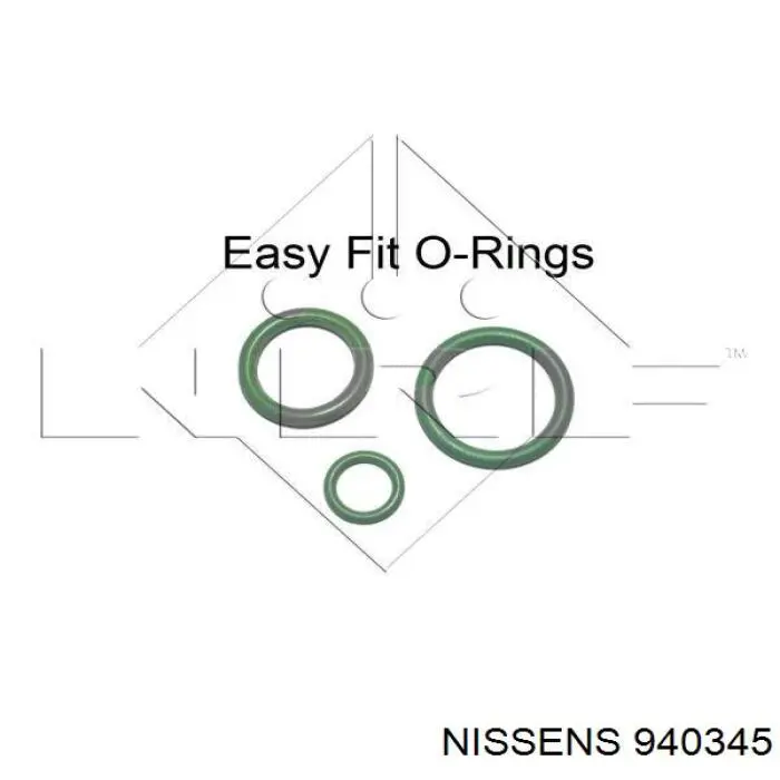 Купить 940345 Nissens Радиатор системы охлаждения кондиционера