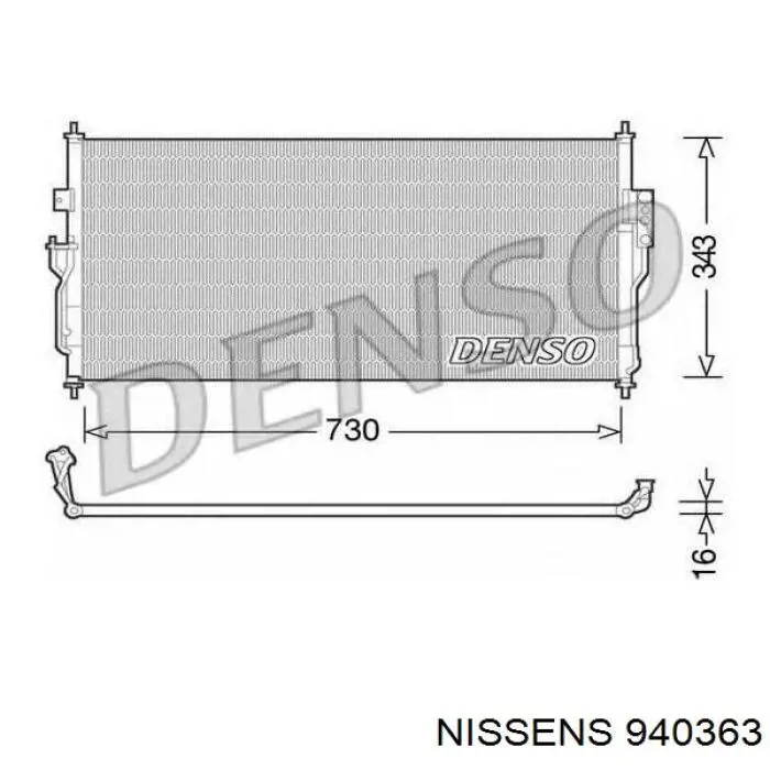 Купить 5952131700 Nissan/Infiniti Радиатор системы охлаждения кондиционера
