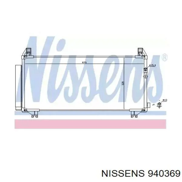 940369 Nissens радиатор кондиционера