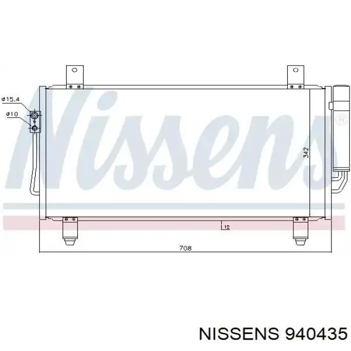 940435 Nissens радиатор кондиционера