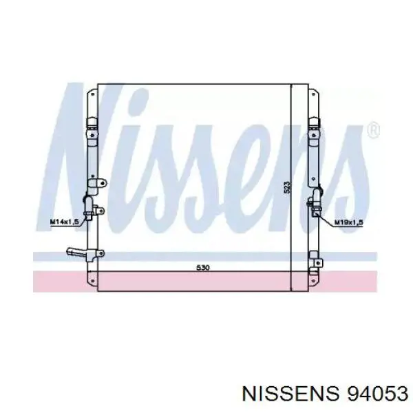 Купить 94053 Nissens Радиатор системы охлаждения кондиционера
