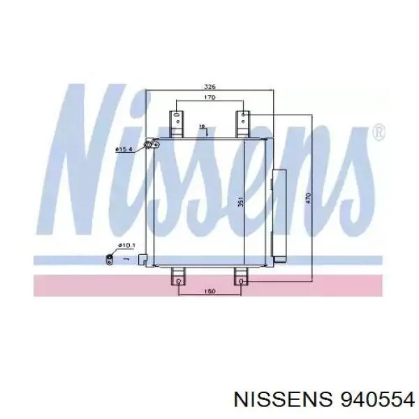 940554 Nissens Конденсатор