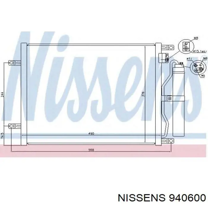 Конденсатор кондиционера Nissan/Infiniti 921101HC0A цена, от 122.00 USD