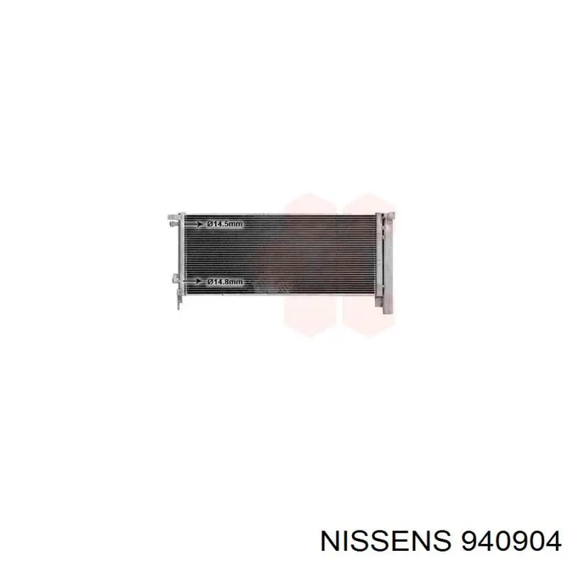 940904 Nissens radiador de aparelho de ar condicionado
