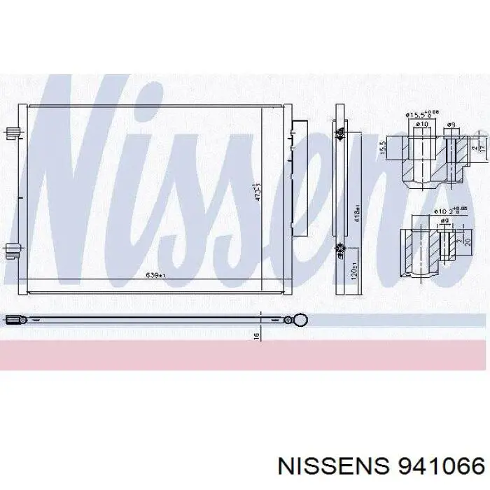 941066 Nissens радиатор кондиционера