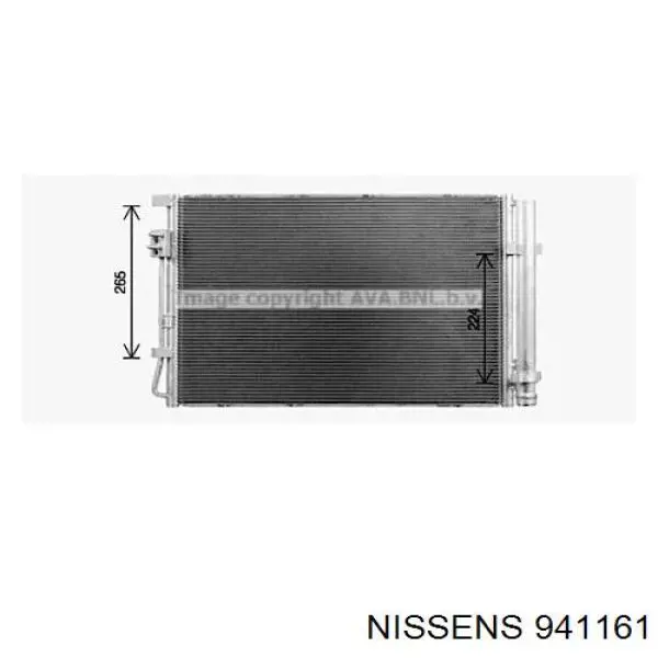 941161 Nissens radiador de aparelho de ar condicionado