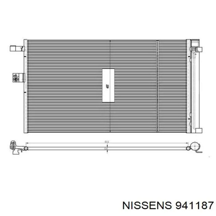 941187 Nissens radiador de aparelho de ar condicionado