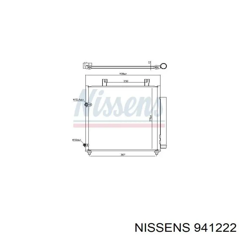 M7180630 Jdeus radiador de aparelho de ar condicionado