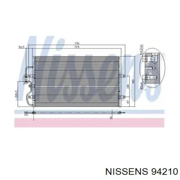 94210 Nissens радиатор кондиционера
