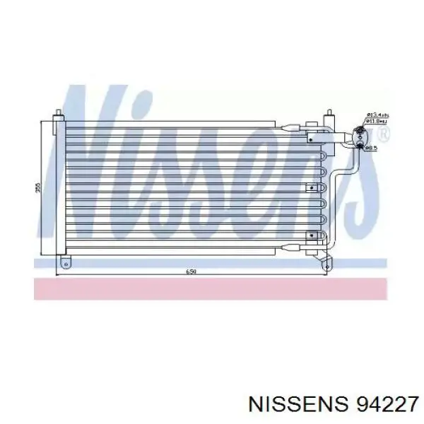 94227 Nissens радиатор кондиционера