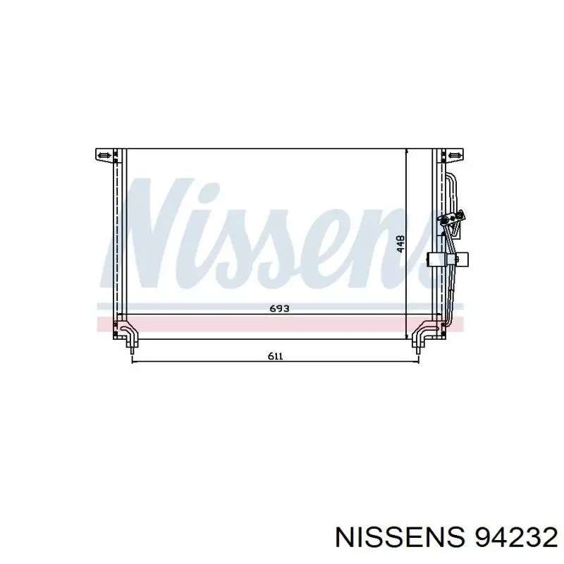 Конденсатор кондиционера Nissens 94232 цена, от 108.44 USD