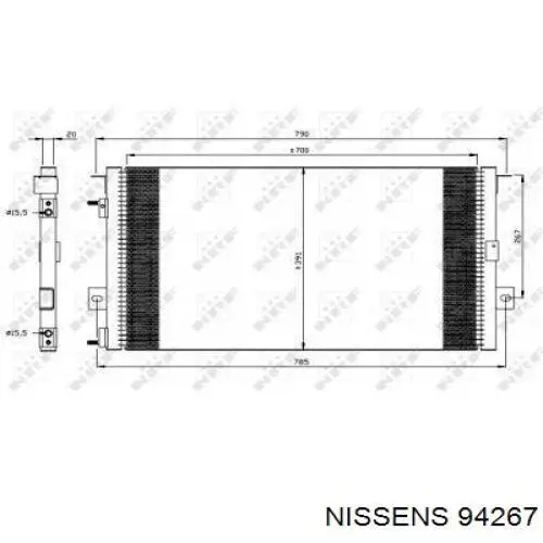 94558 Nissens Конденсатор