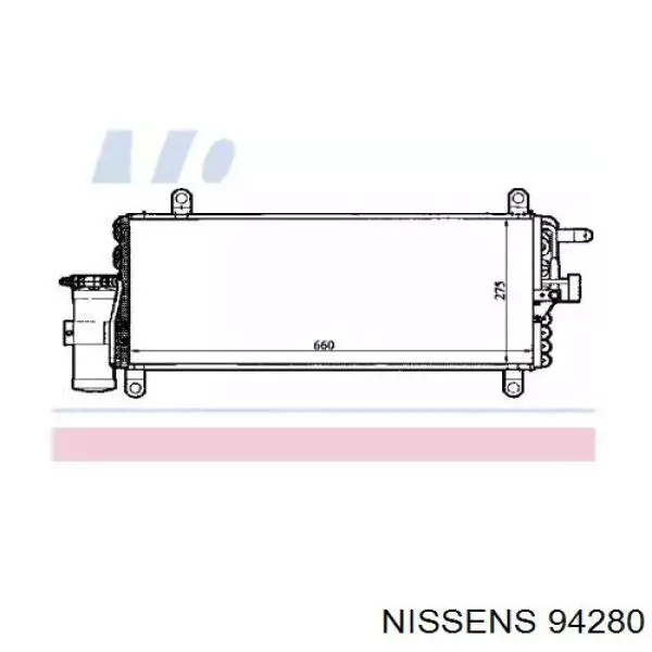 94280 Nissens радиатор кондиционера