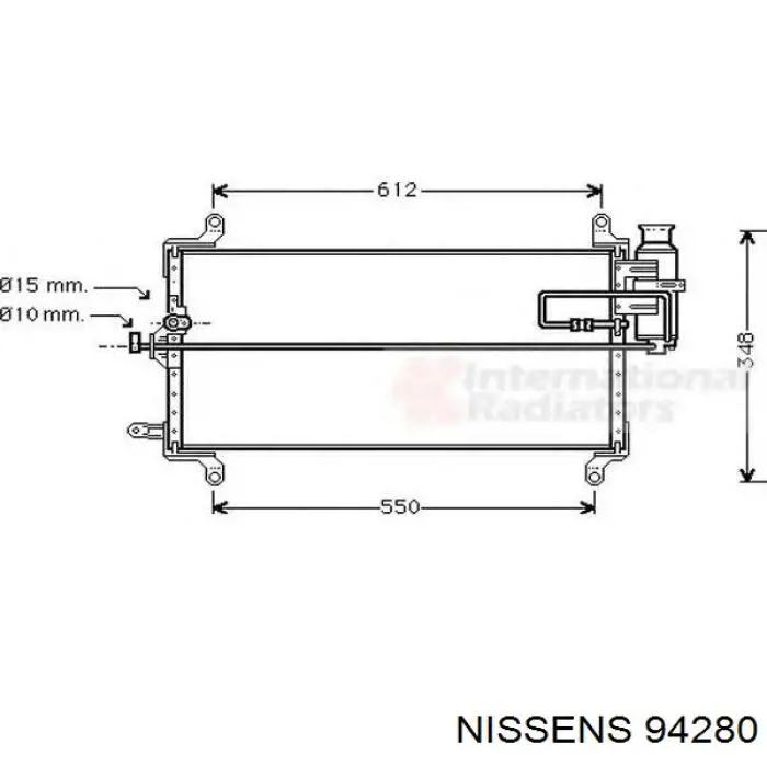 Конденсатор кондиционера Nissens 94280 цена, от 47.72 USD