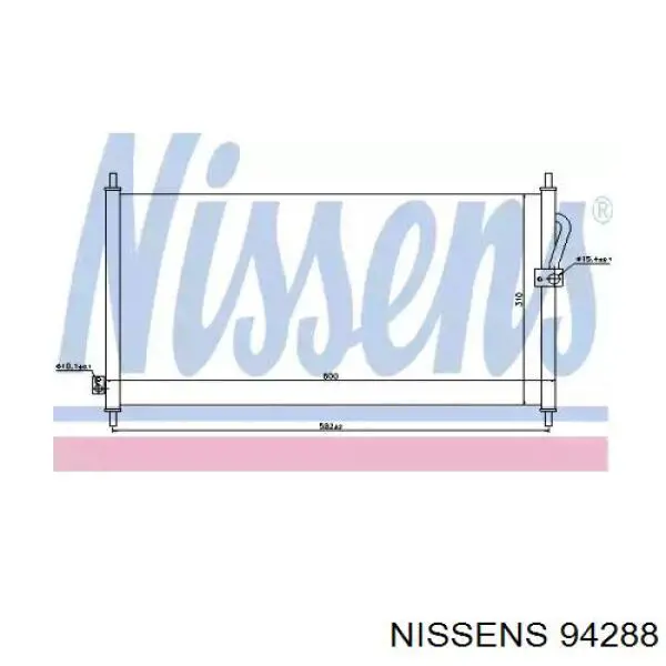 94288 Nissens радиатор кондиционера