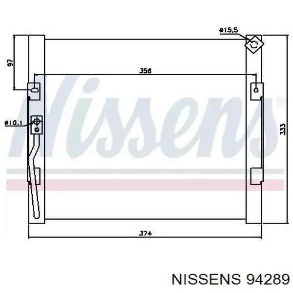 94289 Nissens радиатор кондиционера