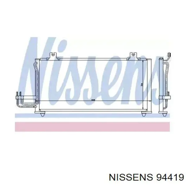 Condensador aire acondicionado 94419 Nissens