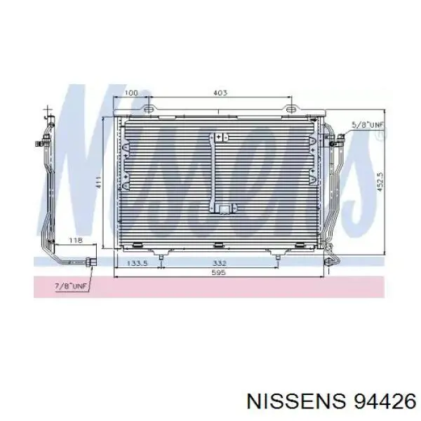Конденсатор кондиционера Nissens 94426 цена, от 107.08 USD