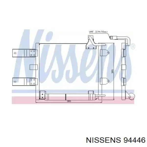 94446 Nissens радиатор кондиционера