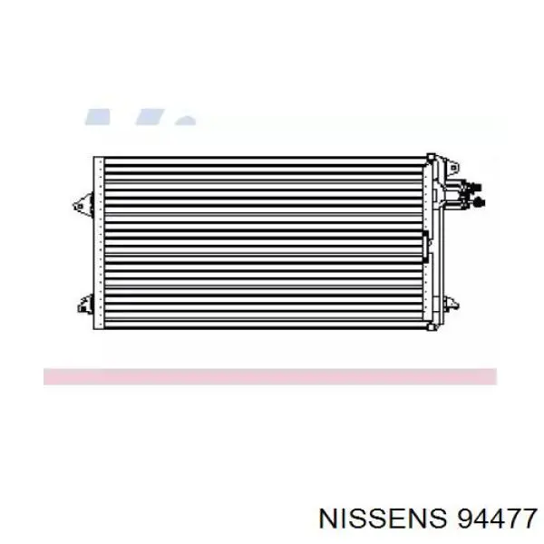 94477 Nissens радиатор кондиционера