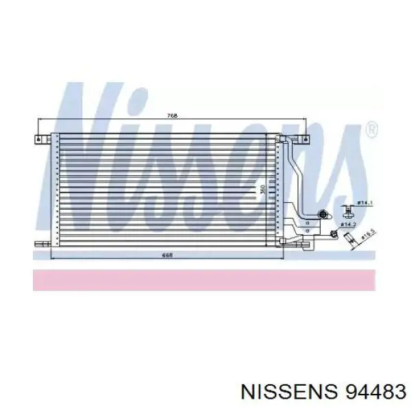 94483 Nissens Конденсатор