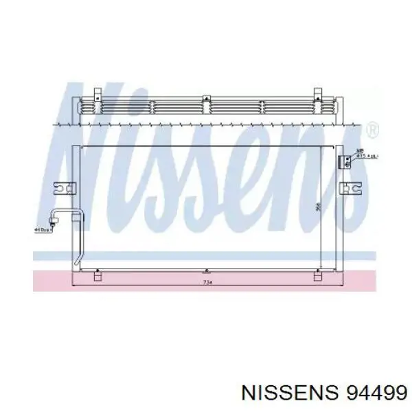 Конденсатор кондиционера Nissan/Infiniti 921104L915 цена, от 116.72 USD