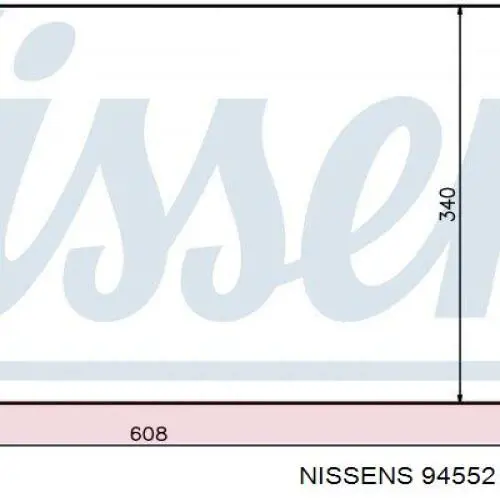 Condensador aire acondicionado 94552 Nissens