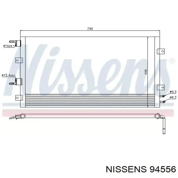 94556 Nissens радиатор кондиционера