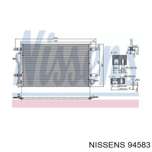 94583 Nissens Конденсатор