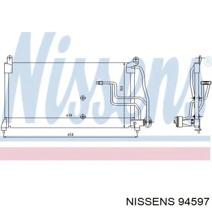 94597 Nissens Конденсатор