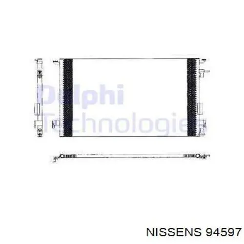 Конденсатор кондиционера Nissens 94597 цена, от 70.79 USD