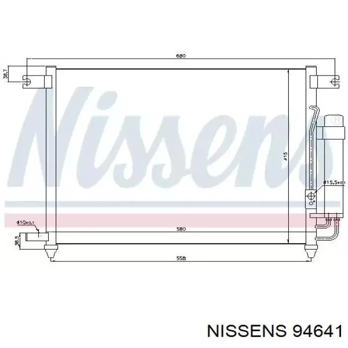 Конденсатор кондиционера Nissens 94641 цена, от 105.07 USD