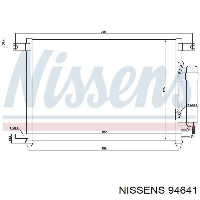 Купить 94641 Nissens Радиатор системы охлаждения кондиционера